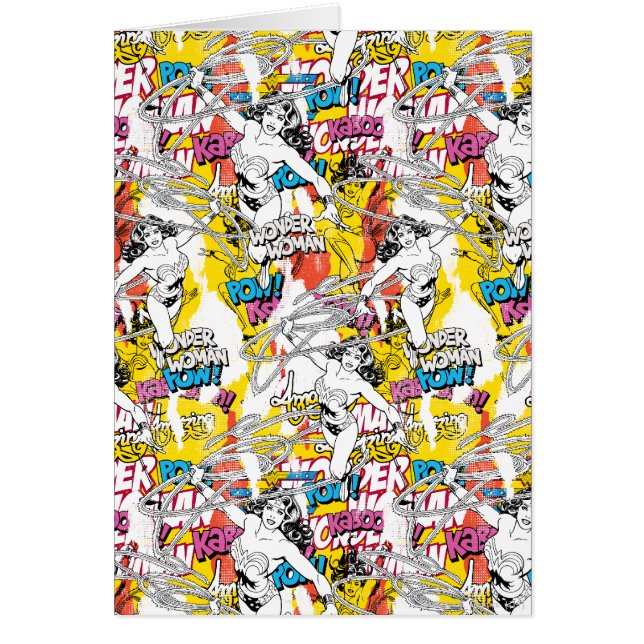  kvinnan Neon Mönster Hälsningskort (Framsidan)