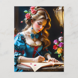 Kvinnan som skriver detta stycke har en mjuk, roma helg vykort