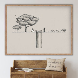 Kvinnan vid brunnen,!, Johannes 4:4-26, Jesus kons Poster