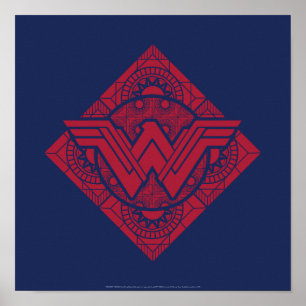 kvinnans Amazoniska symbol Poster