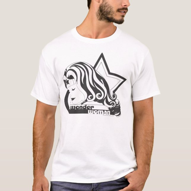  kvinnans B&W-stjärna Tee Shirt (Framsida)