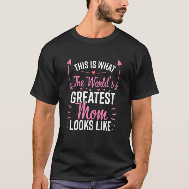 Kvinnans bästa Mamma bästa Mor T Shirt (Framsida)