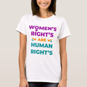 Kvinnans Höger är den mänskliga Högernas T Shirt