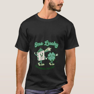 Kvinnans Lucky Preschool Teacher St Patrick Day T Shirt