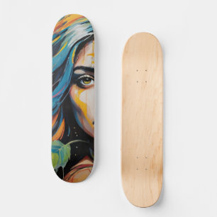 Kvinnans Öga Mini Skateboard Bräda 18,5 Cm