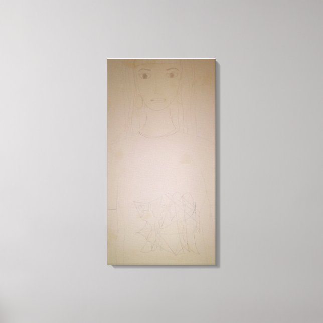 Kvinnans porträtt canvastryck (Framsida)