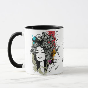 Kvinnans starka, inbyggda personalisering mugg