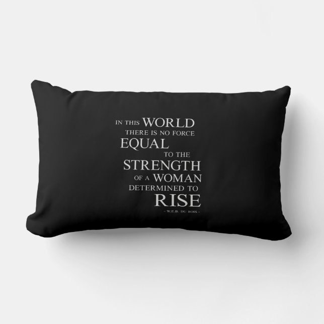 Kvinnans Styrka Inspirerande Motivationscitat Lumbarkudde (Framsida)