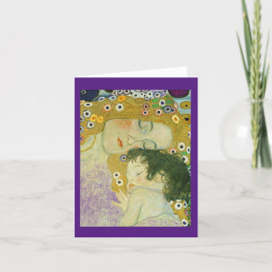 Kvinnans tre år, Gustav Klimt, konst. Tack Kort