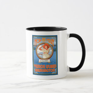 Kvinnaridningfärja - Vashon ö, Washington Mugg