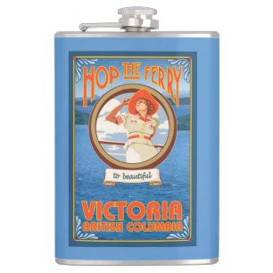 Kvinnaridningfärja - Victoria, BC Kanada Fickplunta