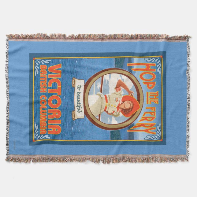 Kvinnaridningfärja - Victoria, BC Kanada Filt (Framsidan)