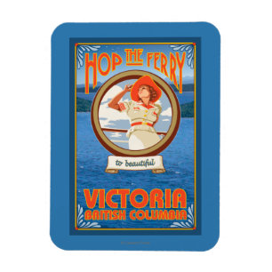 Kvinnaridningfärja - Victoria, BC Kanada Magnet