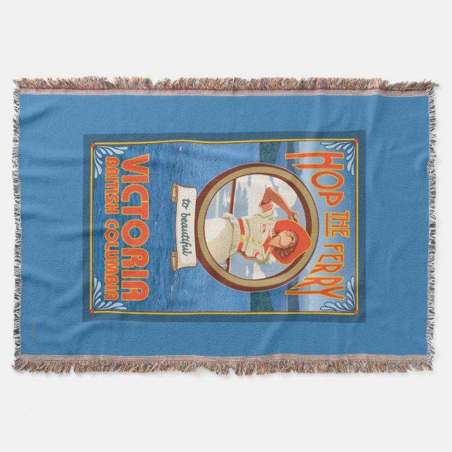 Kvinnaridningfärja - Victoria, BC Kanada Mysfilt (Framsidan)