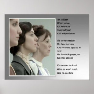 Kvinnarösträtt Poster