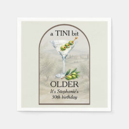 Kvinnas Klassiska Mar Tini Lite Äldre 30-årsdag Pappersservett
