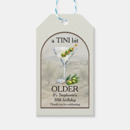 Kvinnas Klassiska Mar Tini Lite Äldre 30-årsdag Presentetikett