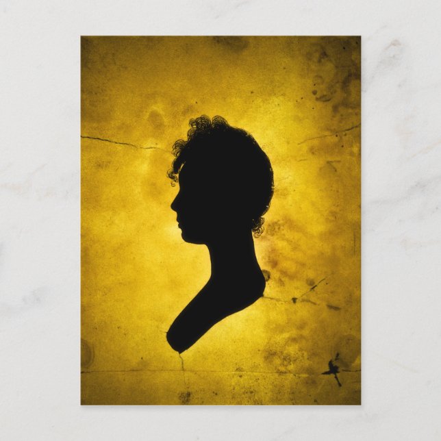 "KvinnaSilhouette" vykort (Framsida)