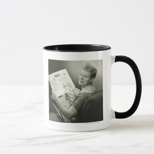 Kvinnasitta i stol mugg (Höger)