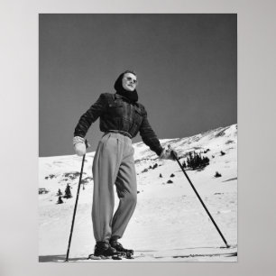 KvinnaSkier Poster