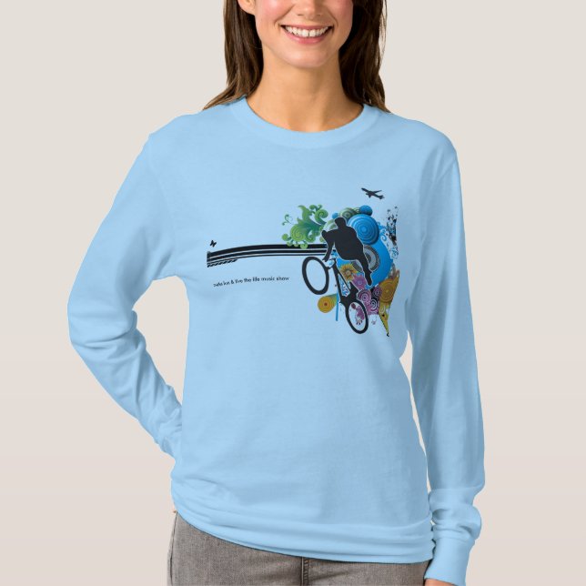 KvinnaT-tröja - gör roligt & bo livmusiken T-shirt (Framsida)