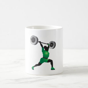 KvinnaWeightlifting Kaffemugg