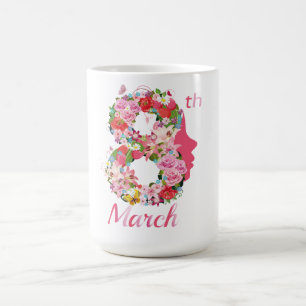 Kvinndagen i internationell den 8 maj 2024 i lyckl kaffemugg