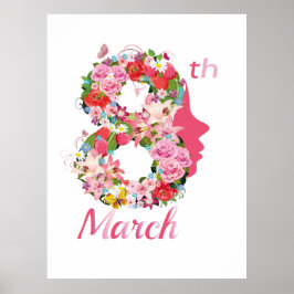 Kvinndagen i internationell den 8 maj 2024 i lyckl poster