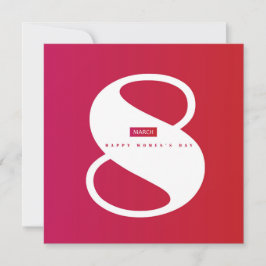 Kvinndagen i lycklig! Den 8 mars Internationell He Inbjudningar