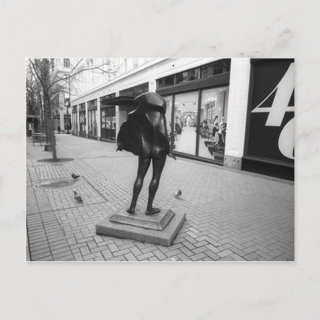 Kvinneakt och Pigeons vykort (Framsida)