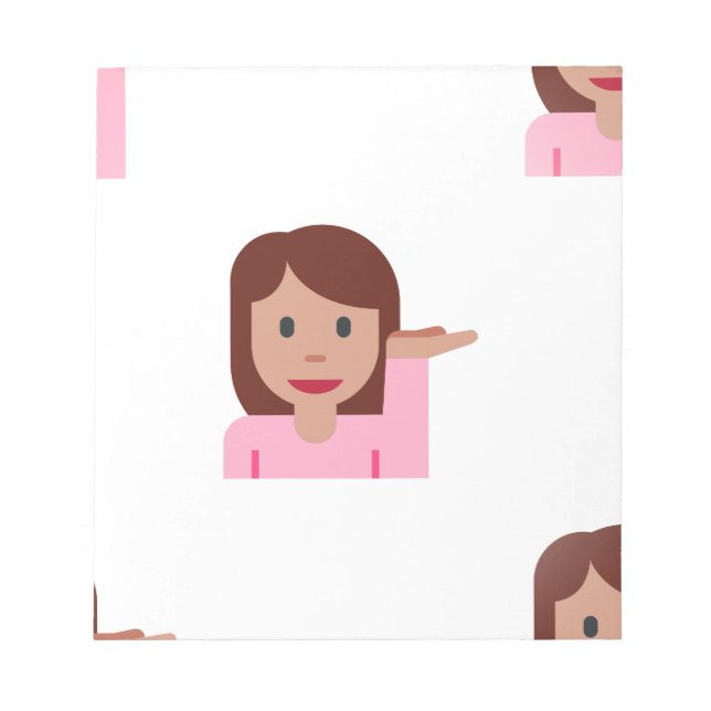 kvinnemoji anteckningsblock (Framsida)