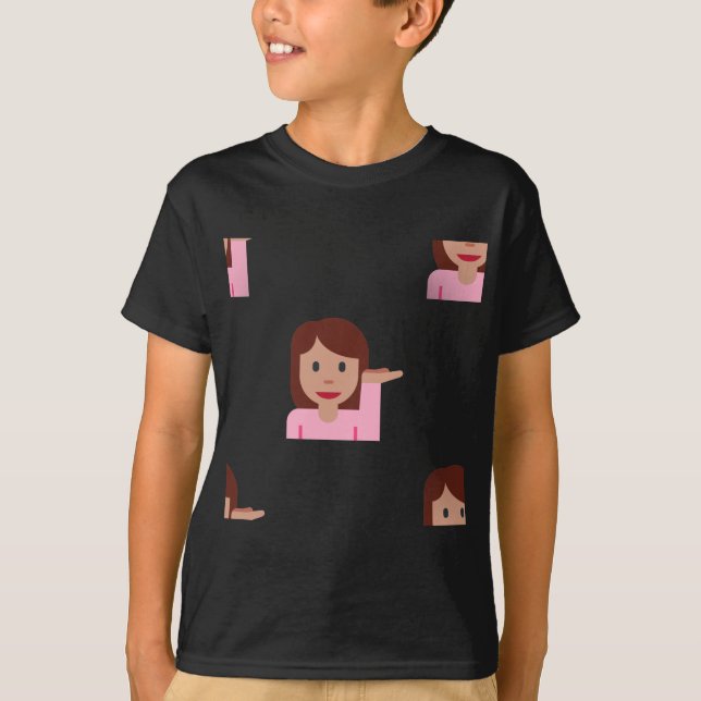 kvinnemoji t-shirt (Framsida)