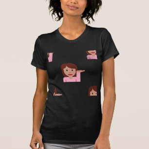 kvinnemoji t-shirt