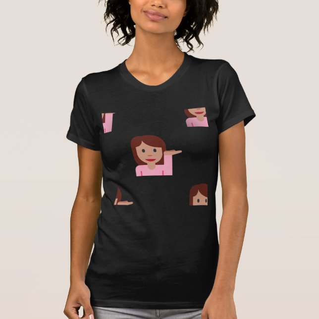 kvinnemoji t-shirt (Framsida)