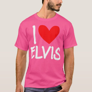 KVINNENS I Kärlek Elvis Namn Personlig Manar Guy B T Shirt