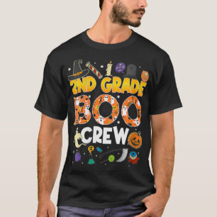 Kvinnlärare Halloween Women Manar Kids andra Klass T Shirt