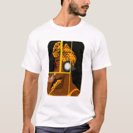 kvinnlig afrika lyssnar musik t shirt
