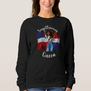Kvinnlig Afro Skyttens Drottning Från Dominikanska T Shirt