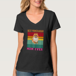 Kvinnlig ägare till pomeranianhund Bästa pomeran T Shirt