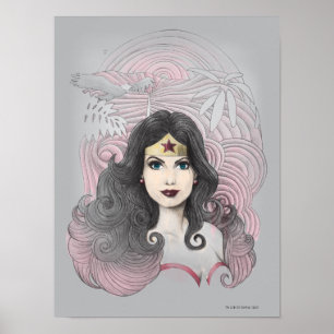 kvinnlig agel och Träd Poster