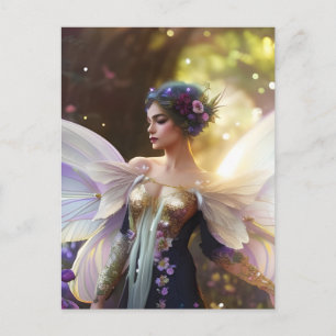 Kvinnlig Älv Fantasy Vykort