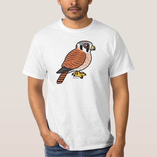 Kvinnlig amerikantornfalk tee shirt (Framsida)