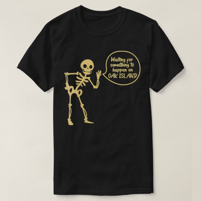 Kvinnlig arkeologi väntar på att något ska hända t shirt (Design framsida)