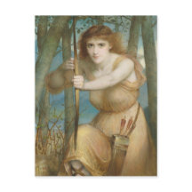 Kvinnlig arvsjakt i skogen C1173 Hallé