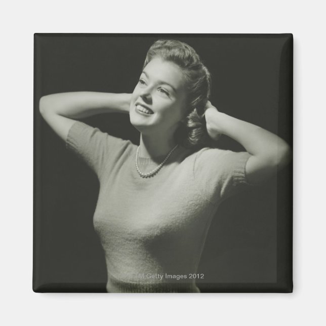 Kvinnlig avslappning magnet (Framsidan)