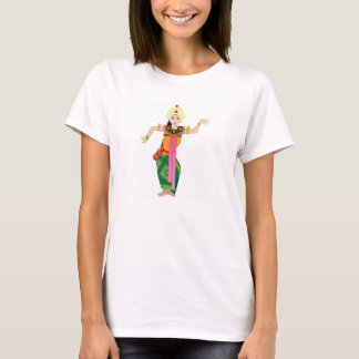kvinnlig bali dansare tee shirt