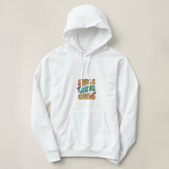 Kvinnlig basic hoodie  t shirt (Design framsida)