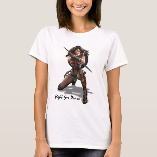  kvinnlig blockering med armbågsben t-shirt (Framsida)