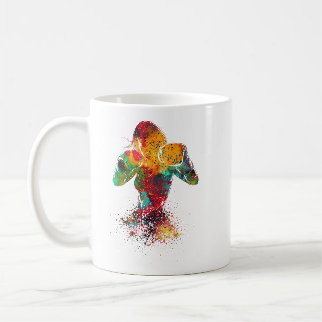 Kvinnlig boxare kaffemugg (Vänster)