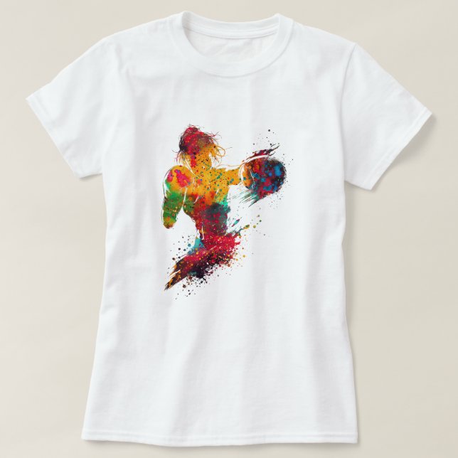 Kvinnlig boxare t shirt (Design framsida)